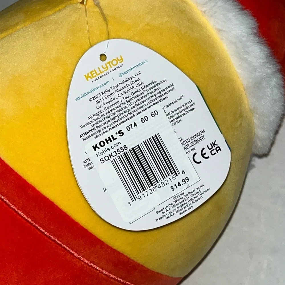 Disney Squishmallow Santa Winnie the Pooh‎ with Tag